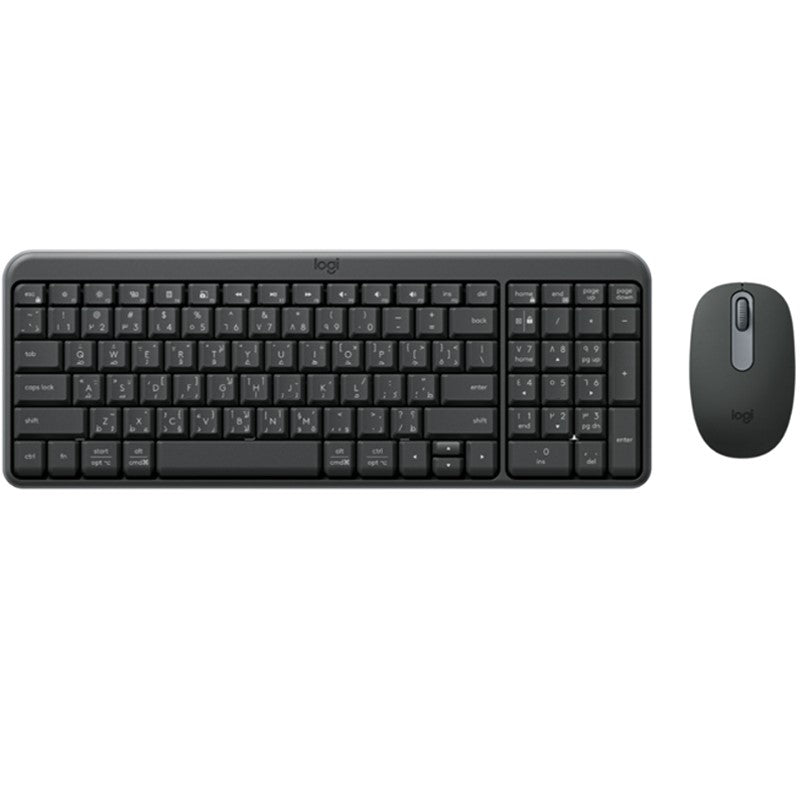 Logitech MK250 Compact Bluetooth Wireless Combo, Keyboard & Mouse, English/Arabic - Graphite Logitech MK250 Compact Bluetooth Wireless Combo, Keyboard & Mouse, English/Arabic - Graphite